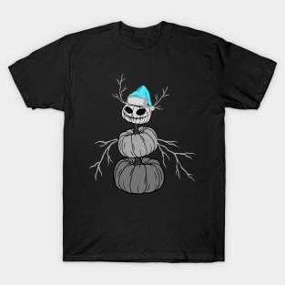 All Hallows Eve Haunted Snowman T-Shirt